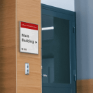 Changeable office door signage