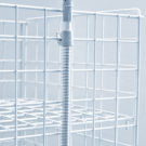 Wire basket sign holder