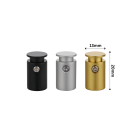 Small lockable sign standoffs