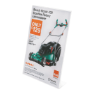 Free standing poster holder - portrait