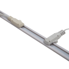Clip your adaptor and light bars into the power track from the side...