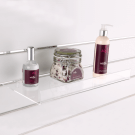 Small Acrylic Slatwall Shelf with Lip