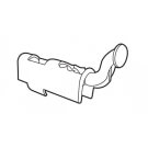 Swan Neck retail ticket holder tube fixing for 30mm x 15mm clothes rails