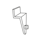 Styrene Slat Wall Clips supplied in a pair of 2