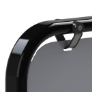 Black swing board sign stainless steel attachment