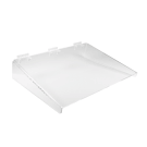 Slatwall Acrylic Shelf with Supports makes for more heavy duty slatwall shelves
