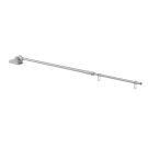 Telescopic banner hanger for shelf banner fixing