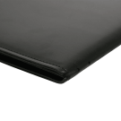 Faux leather menu cover with edge stitching