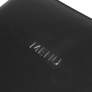 Faux leather menu cover with debossed menu print