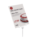 Price tags suitable for deli meat displays