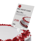 Label holders for food display