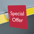 Shelf Edge Ticket Holder x 100, also known as a flag sign holder