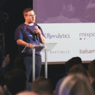 Use a lectern stand to address crowds and greet visitors