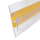 PVC H Section for displaying signs on walls
