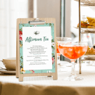 Sign holder for use in cafes, pubs and restauarants