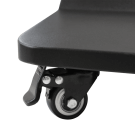 This freestanding digital signage is available with either wheels or feet