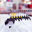 Slatwall clothes rails