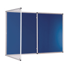 Large Blue Lockable Notice Board