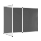 Large Grey Lockable Notice board