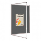 Small Grey Tamper Resistant Noticeboard