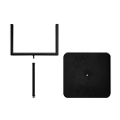 Flat pack metal sign holder stand