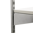 Secure your shelves to your brackets using plastic suction pads