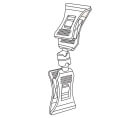 Ticket holder with a double ended clip and swivel function