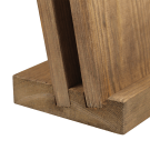 The main slot of the menu plinth can take menus up to 15mm thick