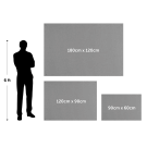 Size options for our fire resistant notice boards