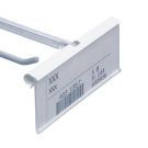 Flip up label holder (overarm ticket holder and slatwall hook not included)