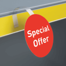 Shelf Wobbler Strips x 100 - available with bespoke print on 200gsm silk card