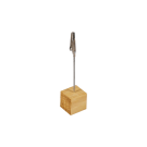 Oak Wooden Card Holder with crocodile clip
