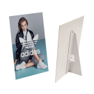 White Cardboard Struts, printed showcards supplied separately