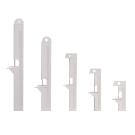 Showcard struts come flat packed