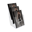A4 wall mounted tiered leaflet holders