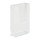 Wall mounted leaflet holder available in A5, A4 and 1/3 A4 sizes
