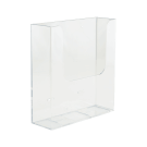 Portrait leaflet holder for wall mounting