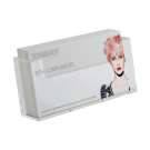 1/3 A4 leaflet holder wall mounted landscape