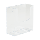Deep leaflet holder with pre drilled key holes for wall mounting