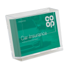 A6 leaflet holder wall mounted landscape