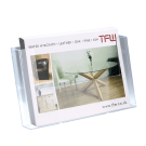 A4 leaflet holder wall mounted landscape