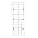 Chrome Wall Mounted Grid Mesh Panels Display Kit