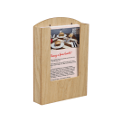 Pocket Wooden Menu Holder A5