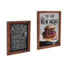 Wood Chalkboard Frame with Poster Case