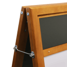 Wooden A Board Sign with hinges for easy foldaway storage