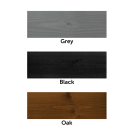 Colour options of the wooden planter boxes