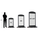 Heavy Duty Pavement Sign in A1, A0 and 40" x 60" poster sizes