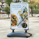 Water Base Pavement Sign for restaurant promotions