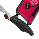 Water Base Pavement Sign Base wheels black (excludes A2)