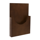 Dark oak leaflet and menu holder